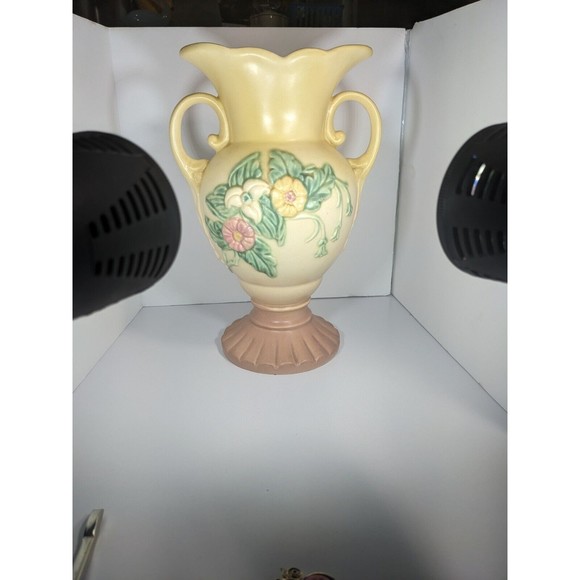 Vintage Hull Art USA Pottery Wildflower W-14 10 1/2" Vase Yellow Pink Green - Picture 9 of 15